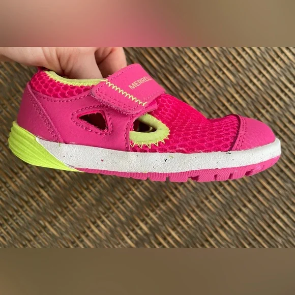Merrell Baby Girl Bare Steps H2O Sneakers Water Sandals Very Gently Used - Picture 4 of 10
